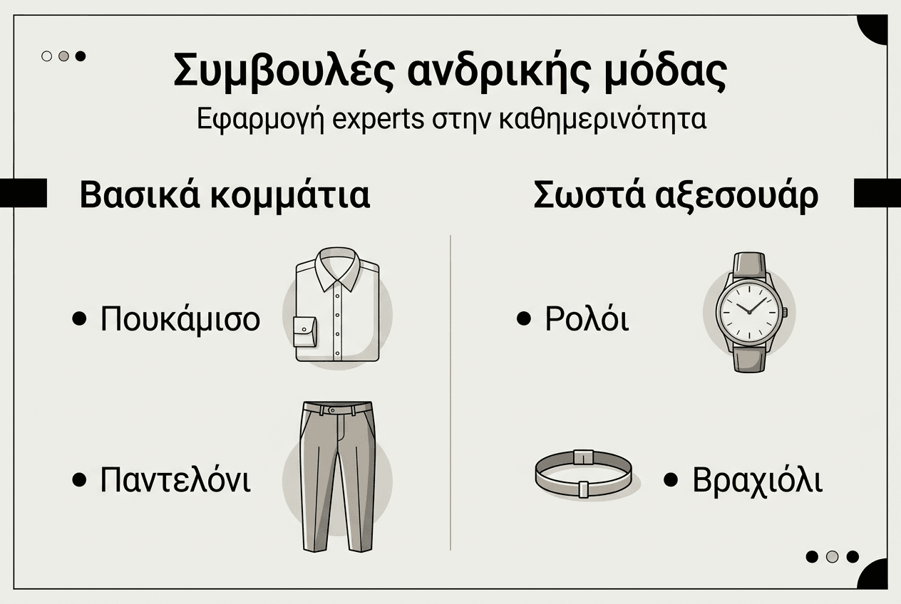 Οδηγός ανδρικού στυλ: Χρήσιμες συμβουλές για να απογειώσεις το ντύσιμό σου
