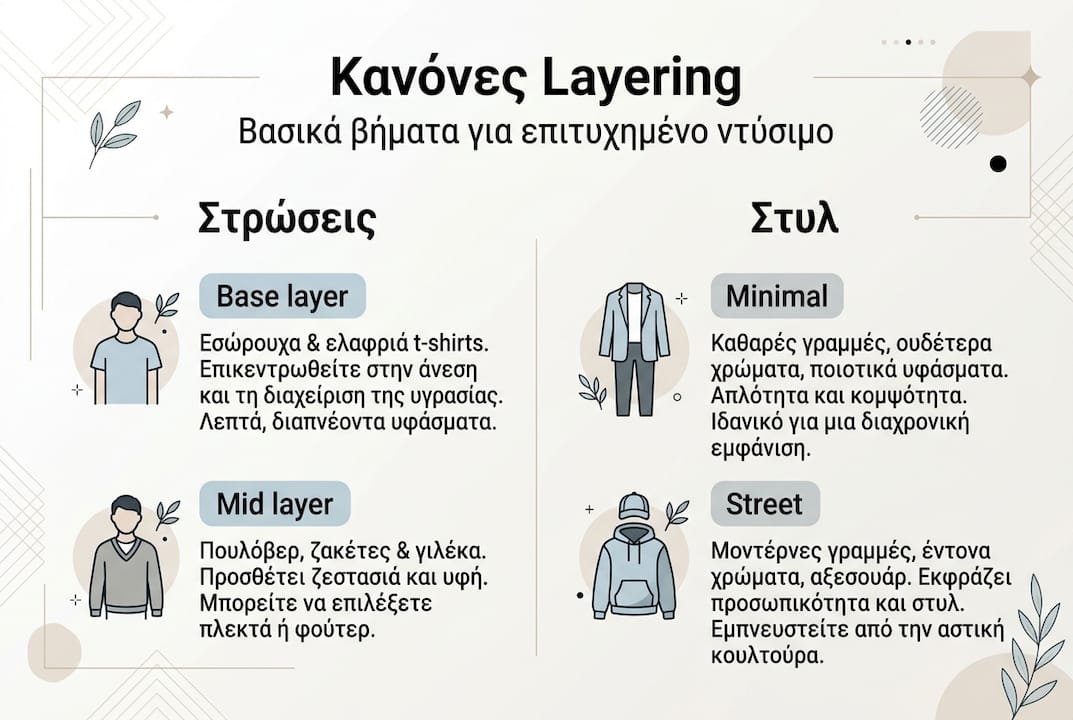 Infographic: Τα βασικά μυστικά του layering και οι χρυσοί κανόνες για σωστό αποτέλεσμα