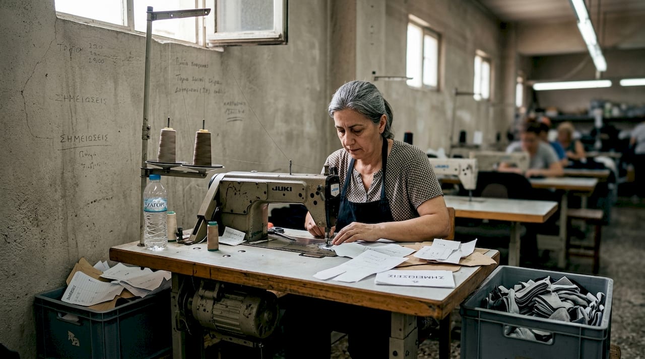 Ζητείται ράφτρα με εμπειρία για εργασία σε βιομηχανικό εργαστήριο ραπτικής.