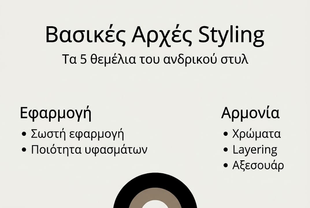 Infographic: Βασικές αρχές ανδρικού στυλ και εμφάνισης