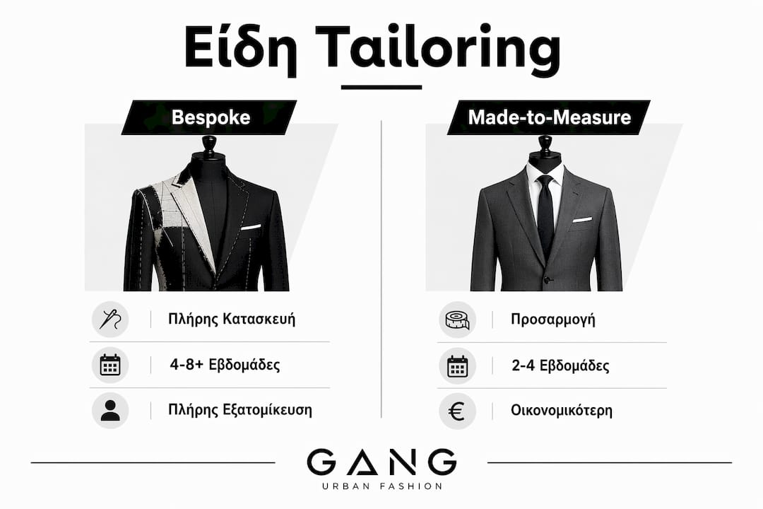 Εικονογραφημένο αφιέρωμα: Ποιες είναι οι διαφορές ανάμεσα στο ράψιμο κατά παραγγελία και στο ράψιμο βάσει μέτρων;