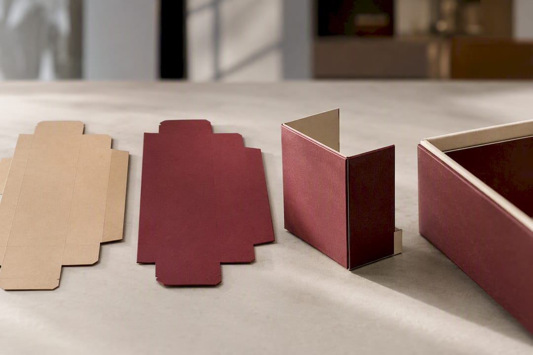 Illustrated candle box production stages