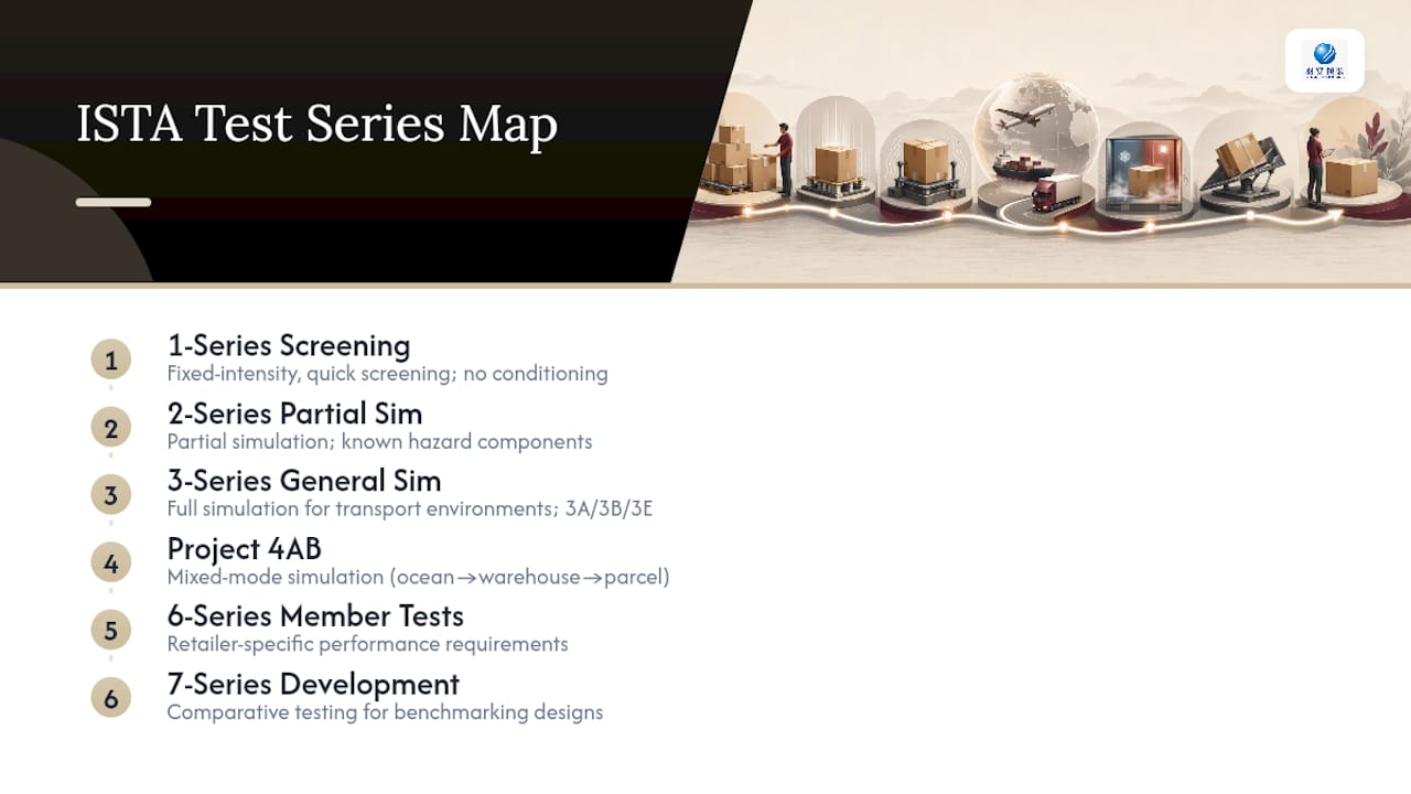 ISTA test series selection map