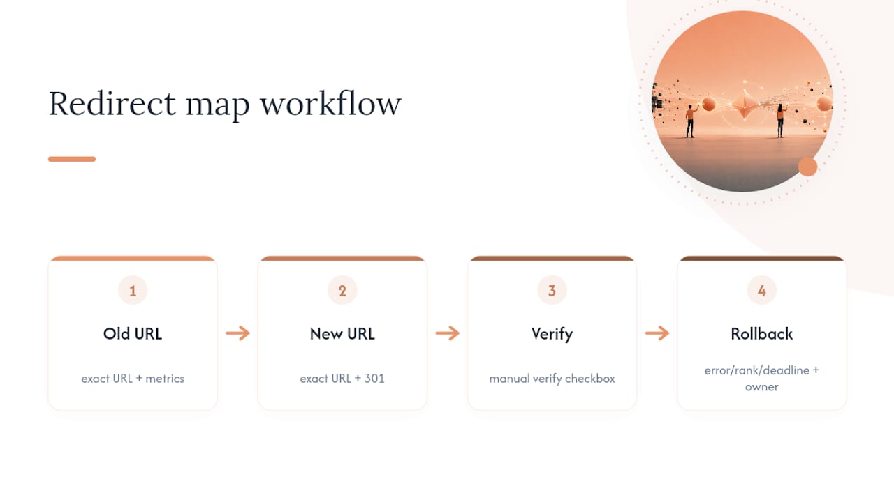 Redirect mapping and rollback workflow