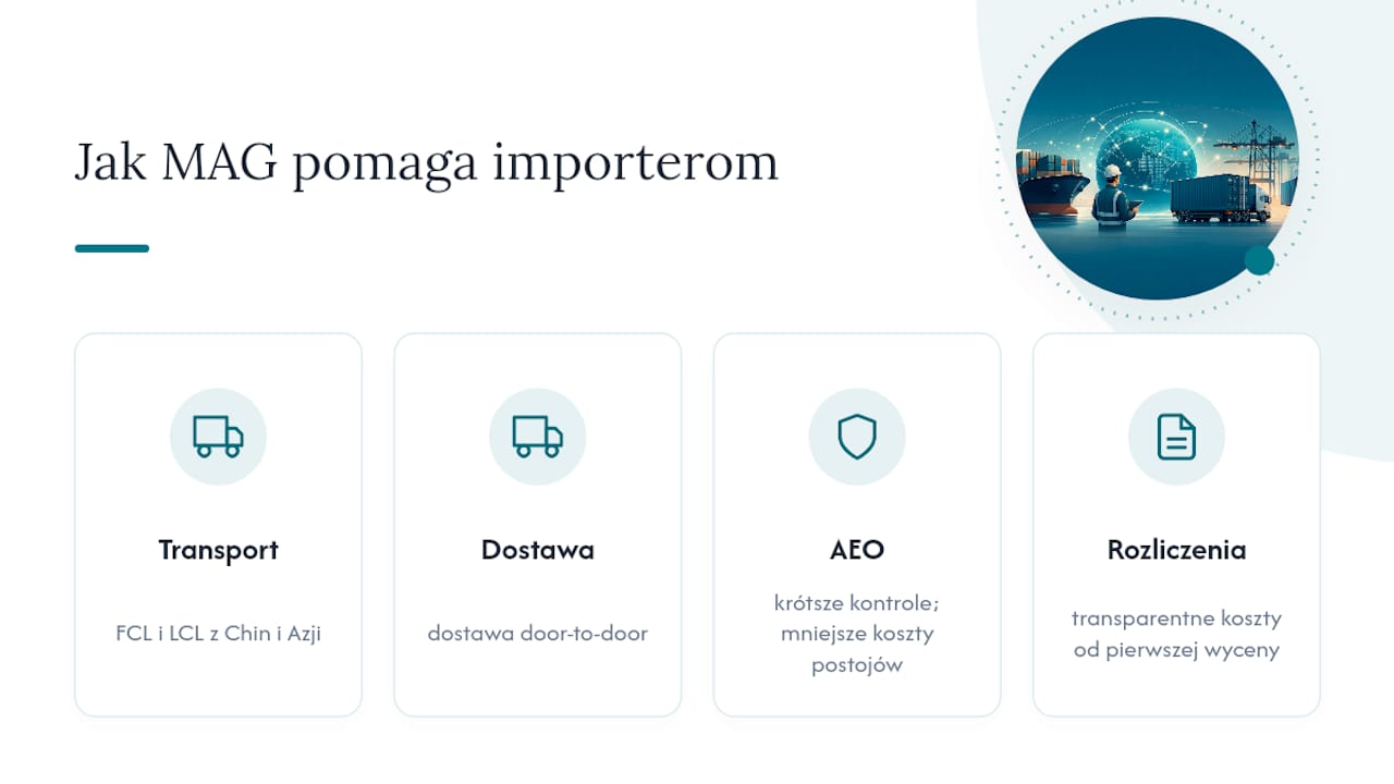 Jak MAG wspiera importerów przy wyborze FCA lub FOB — overview diagram