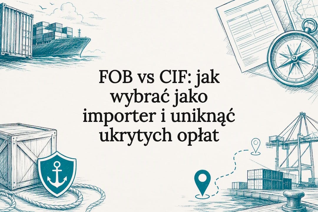 Ilustracja dekoracyjna tytułu FOB i CIF