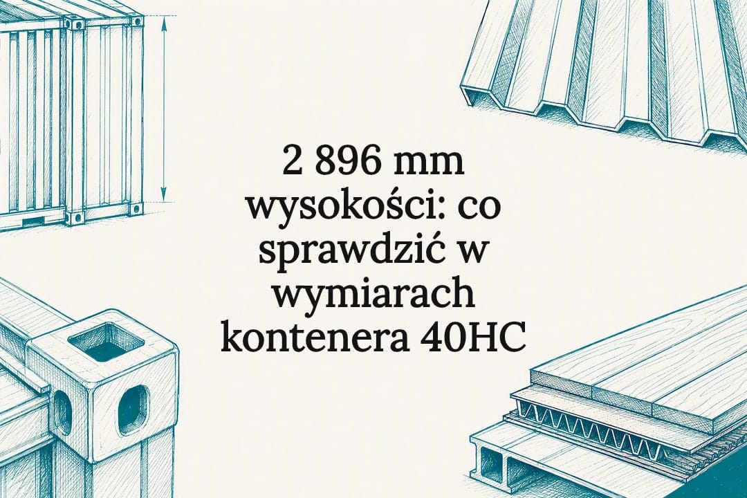 Przykładowa karta tytułowa kontenera 40HC