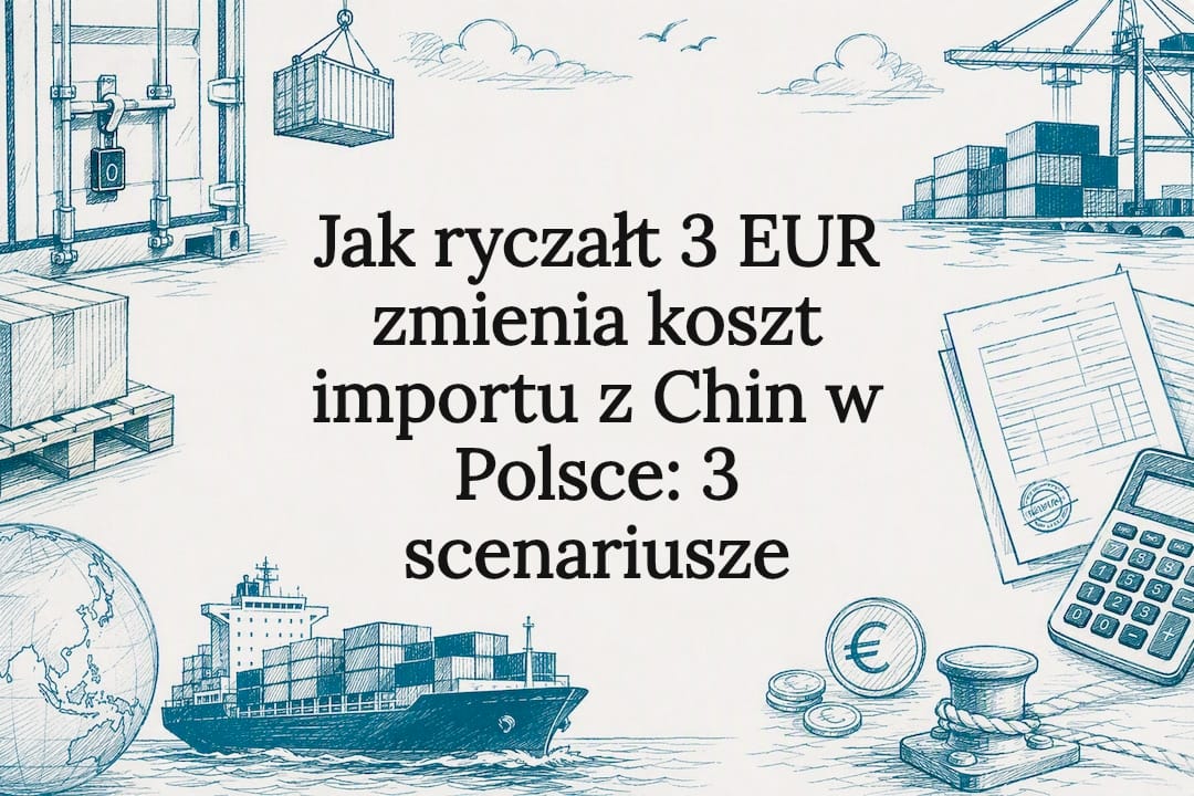 Ryczałt 3 EUR dla przesyłek e-commerce z Chin: 3 scenariusze kosztowe