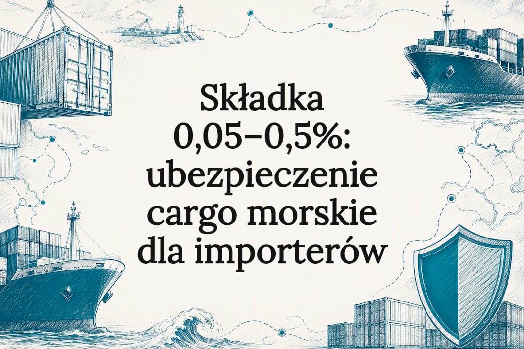 Składka 0,05–0,5%: ubezpieczenie cargo morskie dla importerów