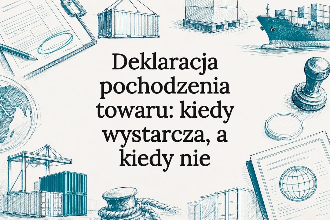 Deklaracja pochodzenia towaru: kiedy wystarcza, a kiedy nie