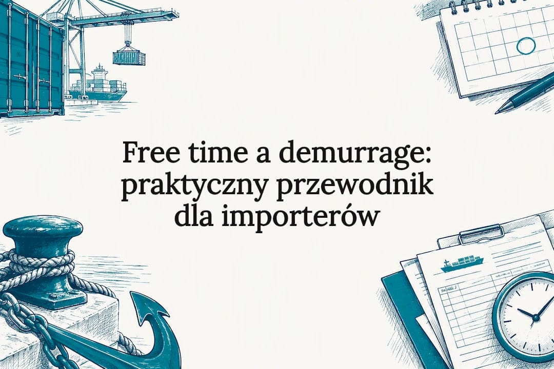 Ilustracja tytułowa do logistyki opłat za postoju – dekoracyjna