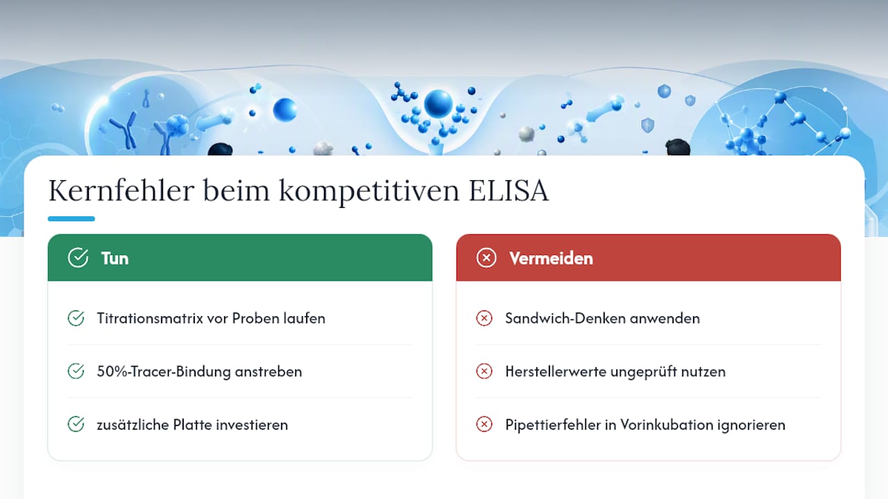 Was viele beim kompetitiven ELISA falsch einschätzen — overview diagram