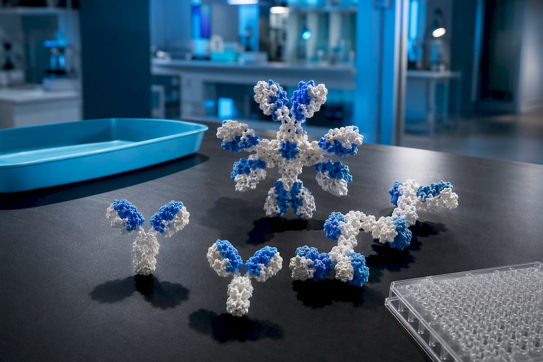 Modelos moleculares de inmunoglobulinas en el laboratorio