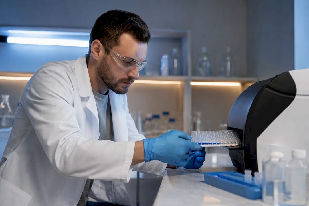 Control positivo en la placa ELISA