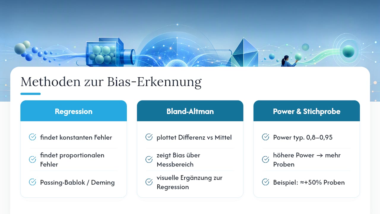 Gegenüberstellung von Regressionsanalyse und Bland-Altman-Methode