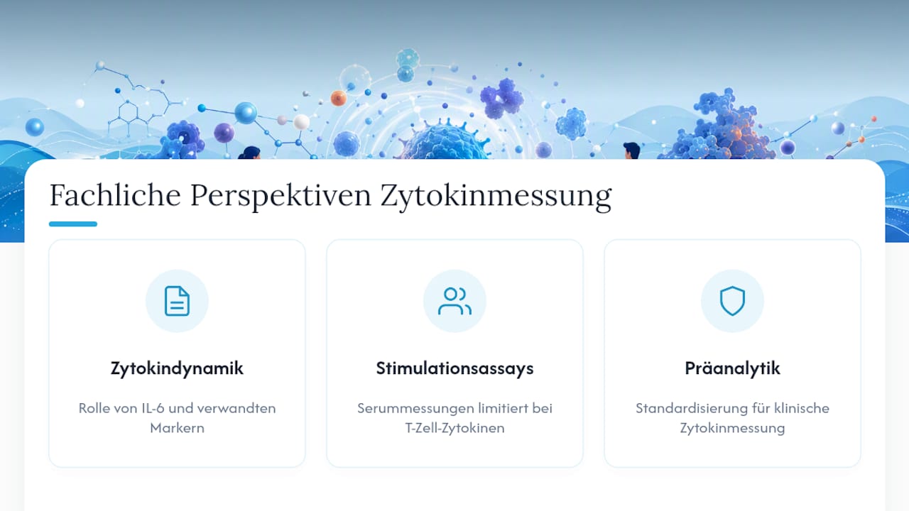 Drei Blickwinkel bei der Zytokinmessung