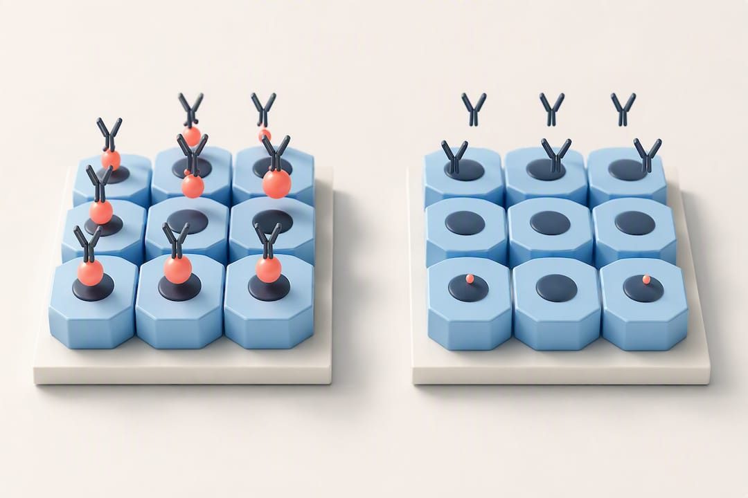 Comparaison entre cellules knockout et cellules parentales