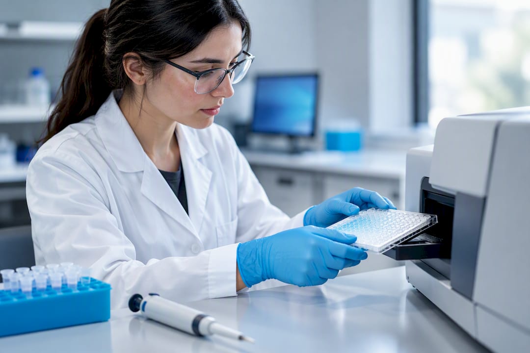 Microplaque ELISA affichant un signal faible