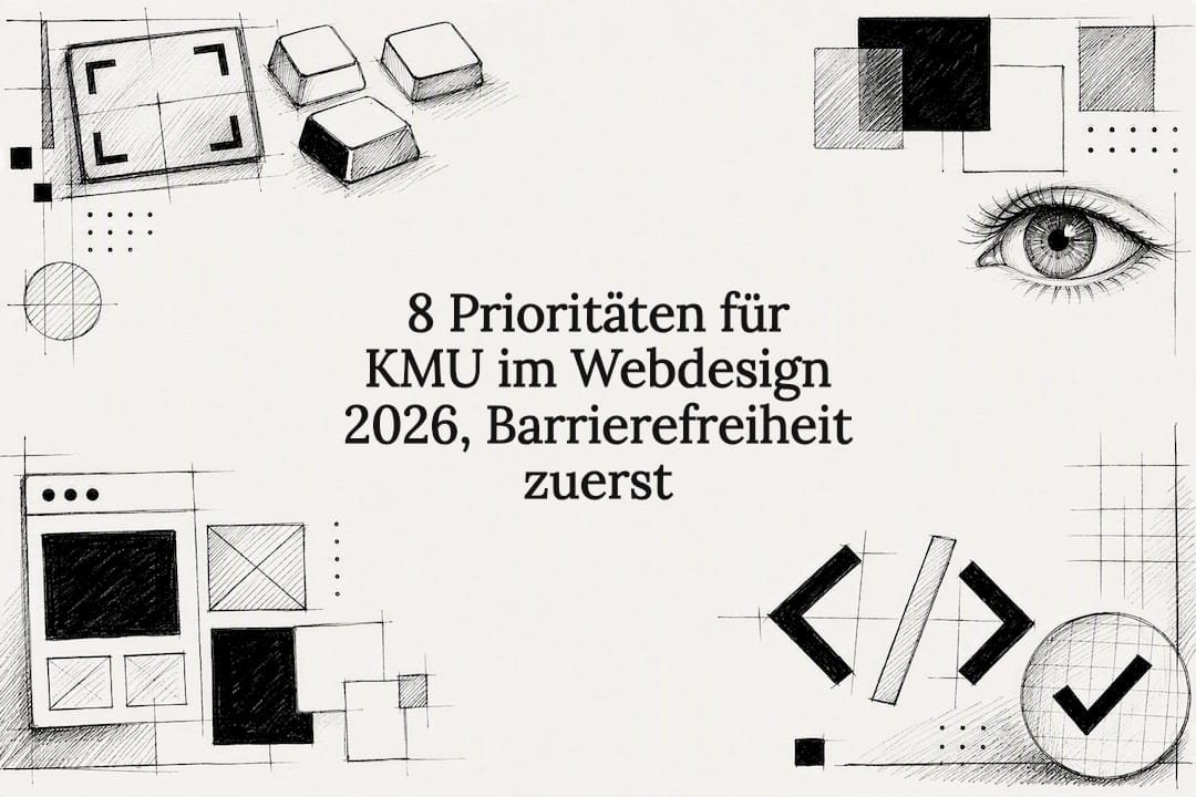 Dekorative Illustration zum barrierefreien Webdesign