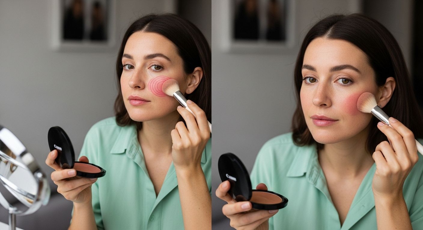 εφαρμογή ρουζ bronzer φυσικό μακιγιάζ