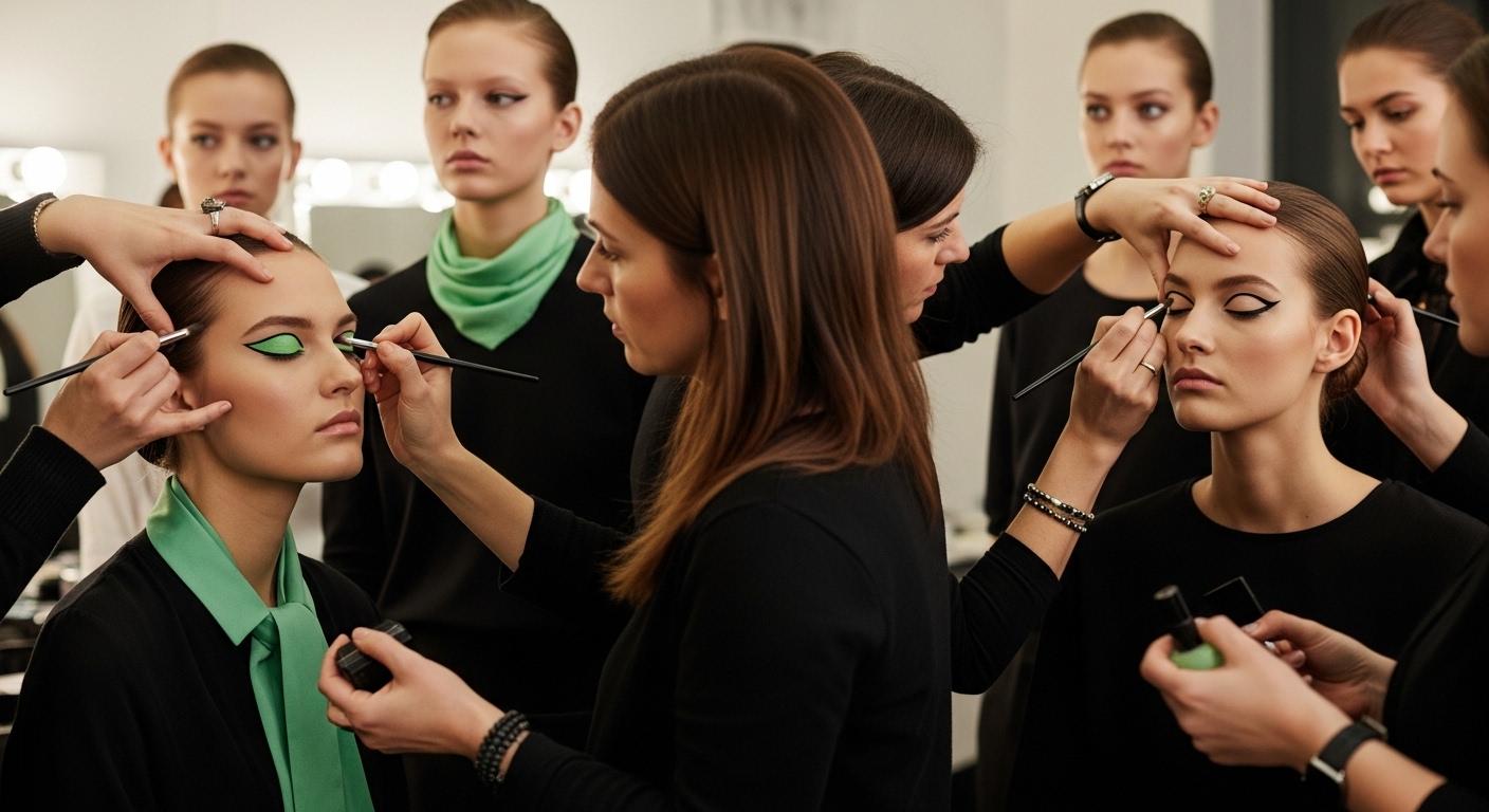 eyeliner backstage fashion