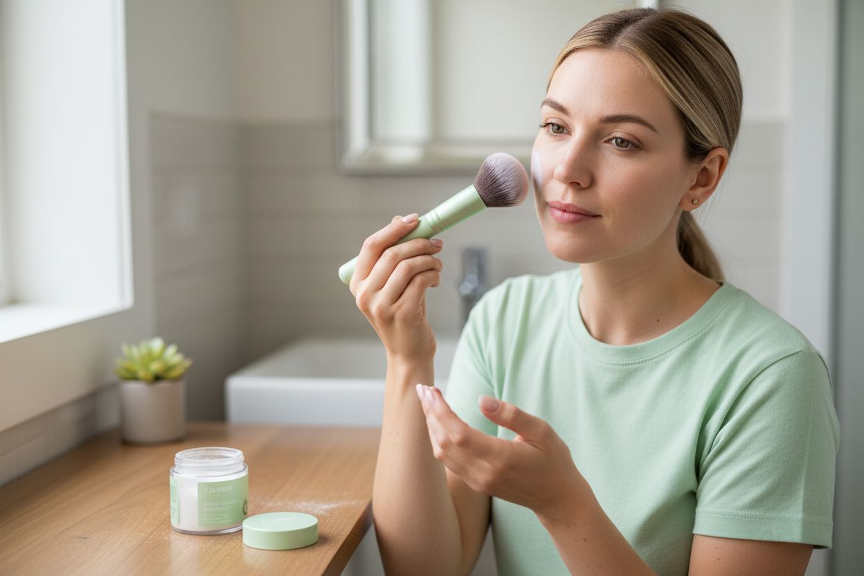 setting powder matte look