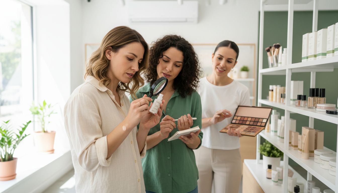 makeup product selection