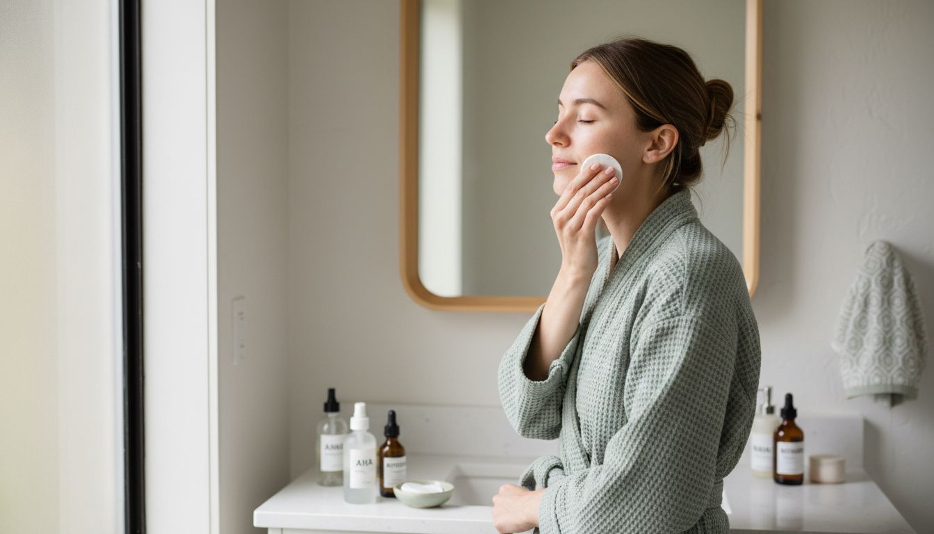 skincare home exfoliating pads