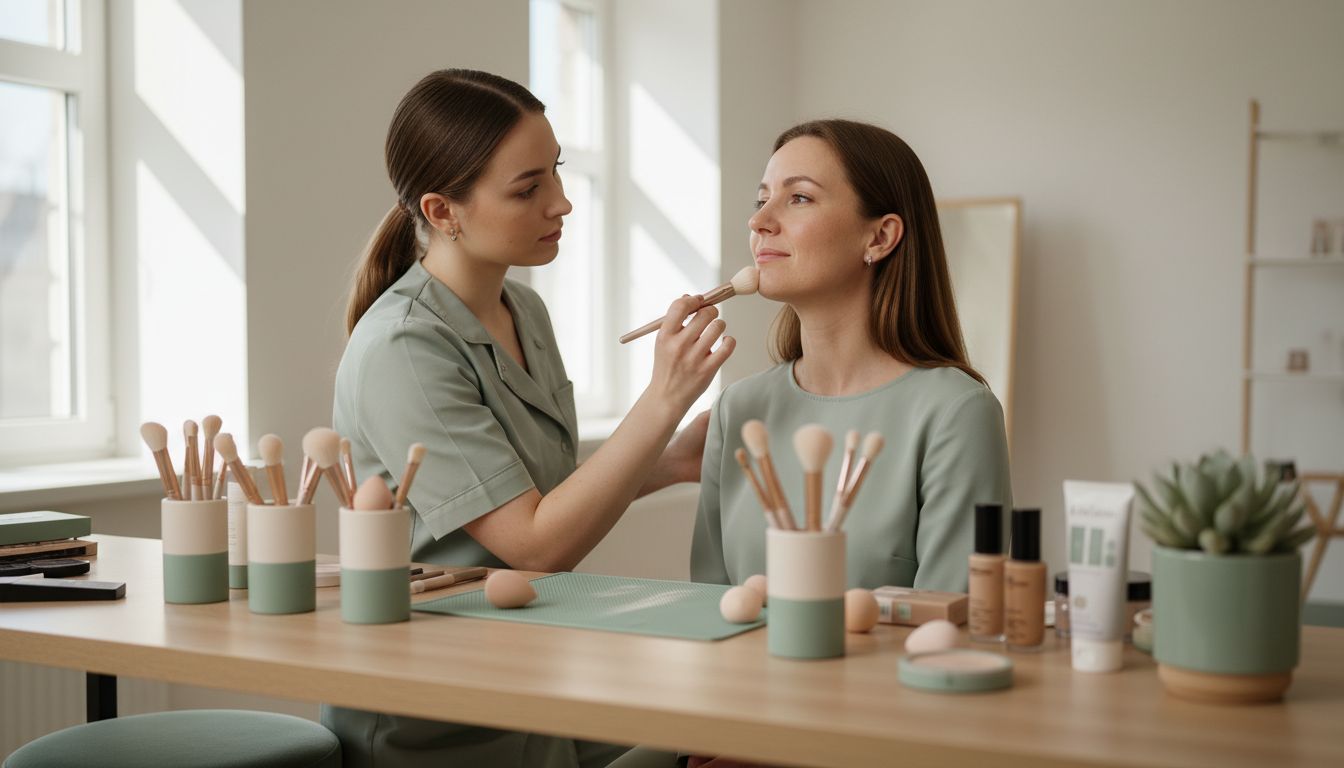 professional makeup application