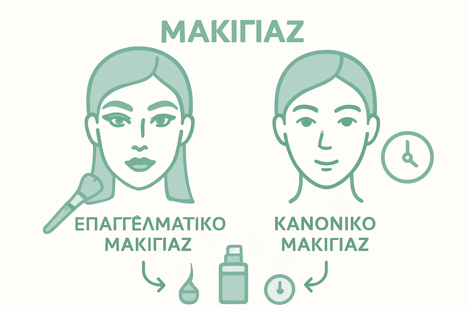 Σύγκριση επαγγελματικού μακιγιάζ με το καθημερινό: Όλα όσα πρέπει να γνωρίζετε σε έναν εύχρηστο πίνακα