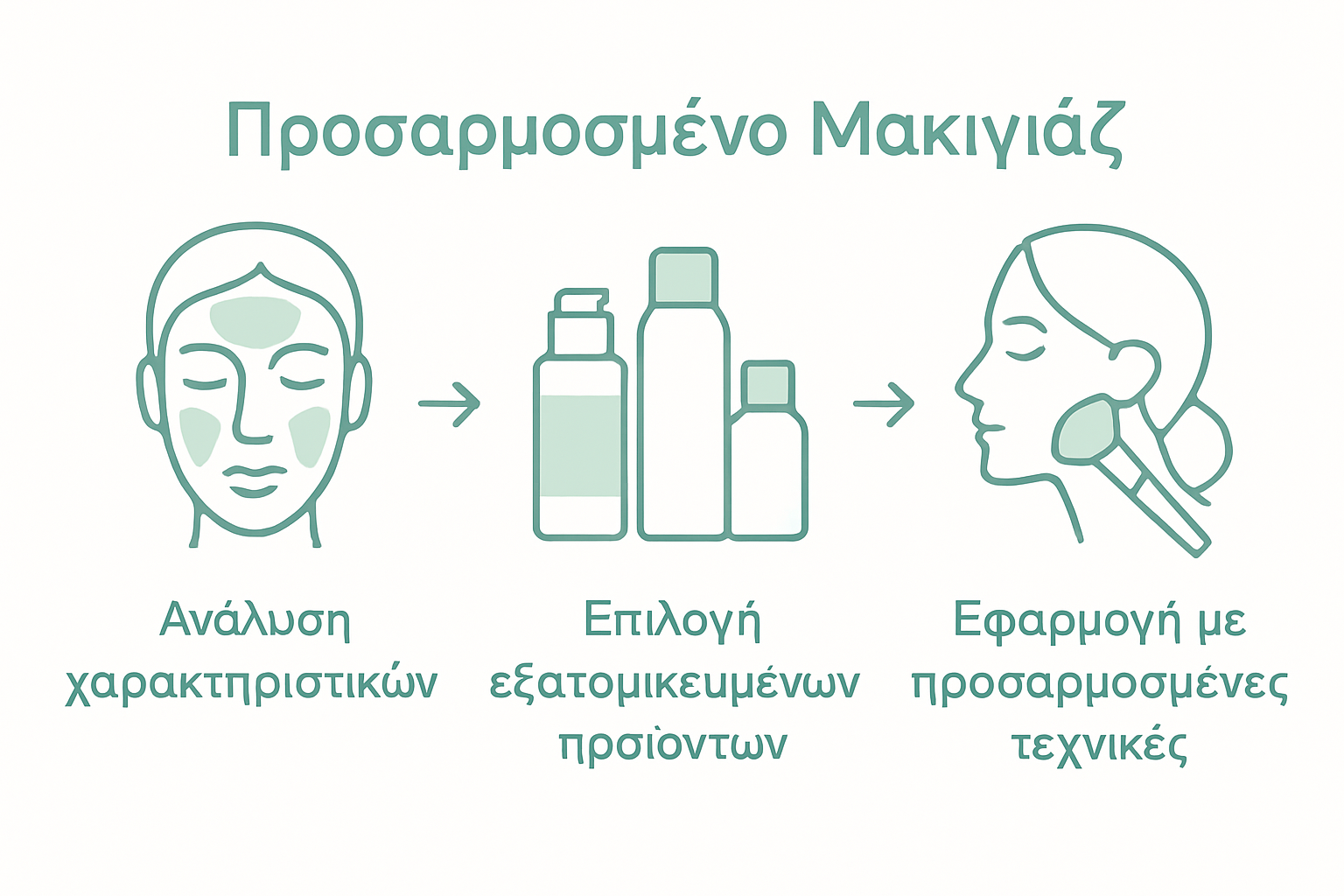 Εικονογραφημένος οδηγός με όλα τα βήματα για να δημιουργήσεις το δικό σου, προσωποποιημένο μακιγιάζ