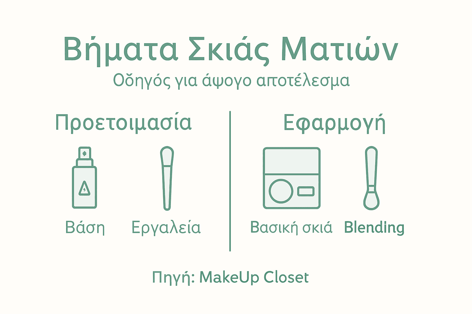 Infographic: Τα μυστικά για τέλειο μακιγιάζ ματιών