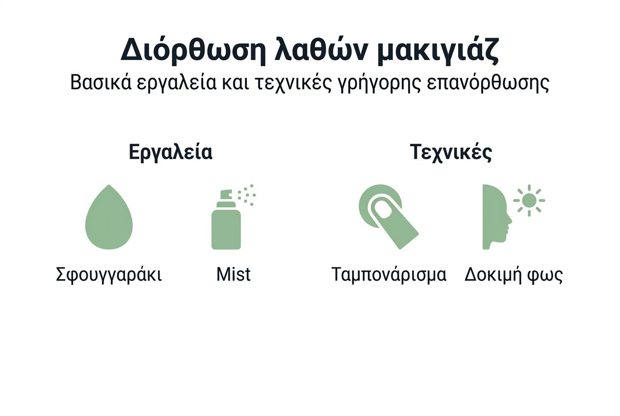 Τα must-have προϊόντα για άμεση διόρθωση μακιγιάζ – σε ένα εύχρηστο infographic