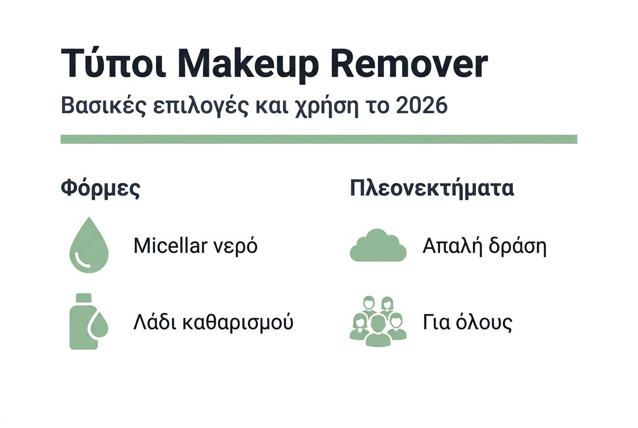 Εικονογραφημένος οδηγός: Ποιοι τύποι ντεμακιγιάζ υπάρχουν και τι προσφέρουν στο δέρμα μας