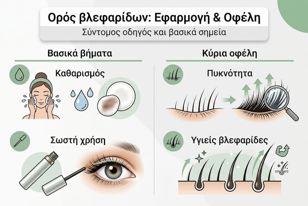 Infographic: Πώς εφαρμόζεται το lash serum και ποια είναι τα βασικά του πλεονεκτήματα
