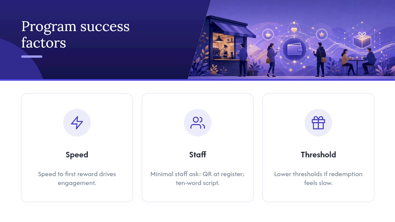 Diagram of loyalty program success factors