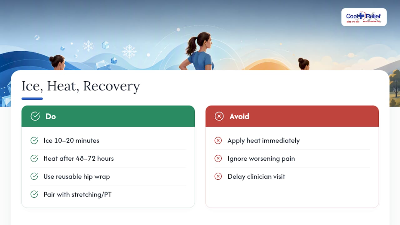 The Bottom Line on Ice, Heat, and Recovery — overview diagram