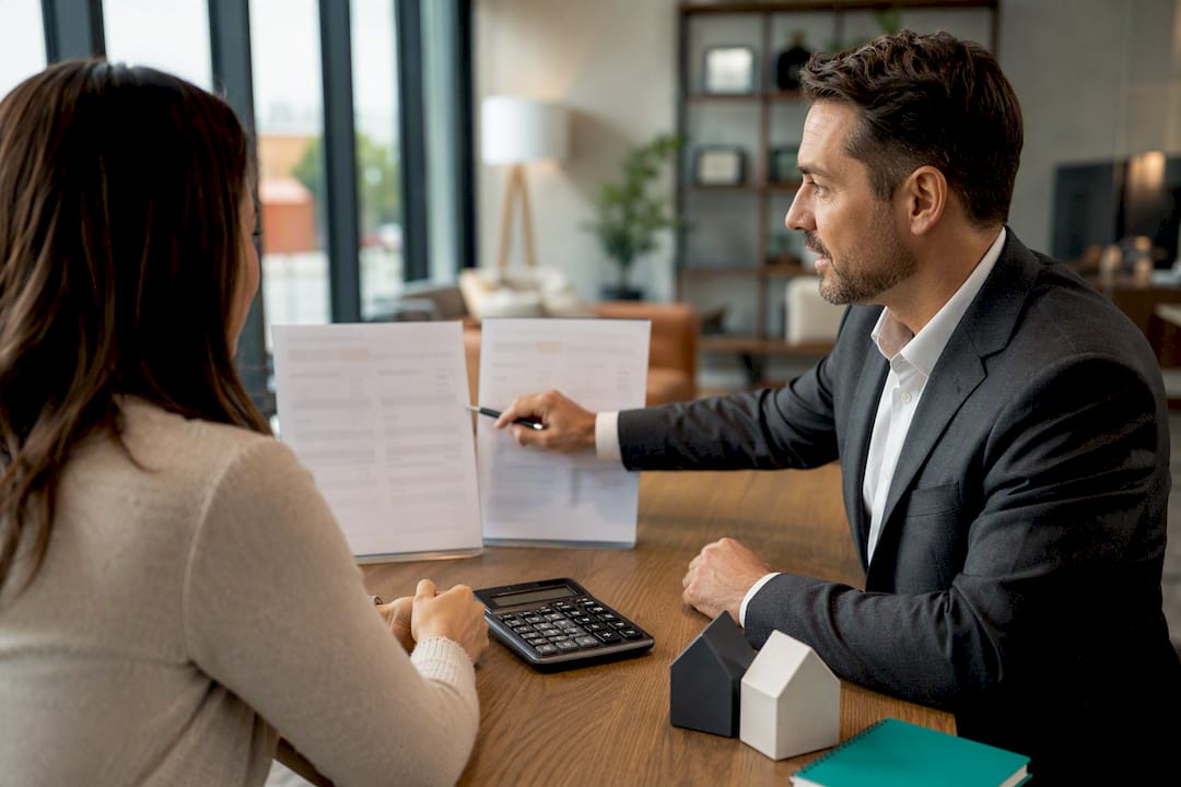 Borrower comparing two mortgage loan options