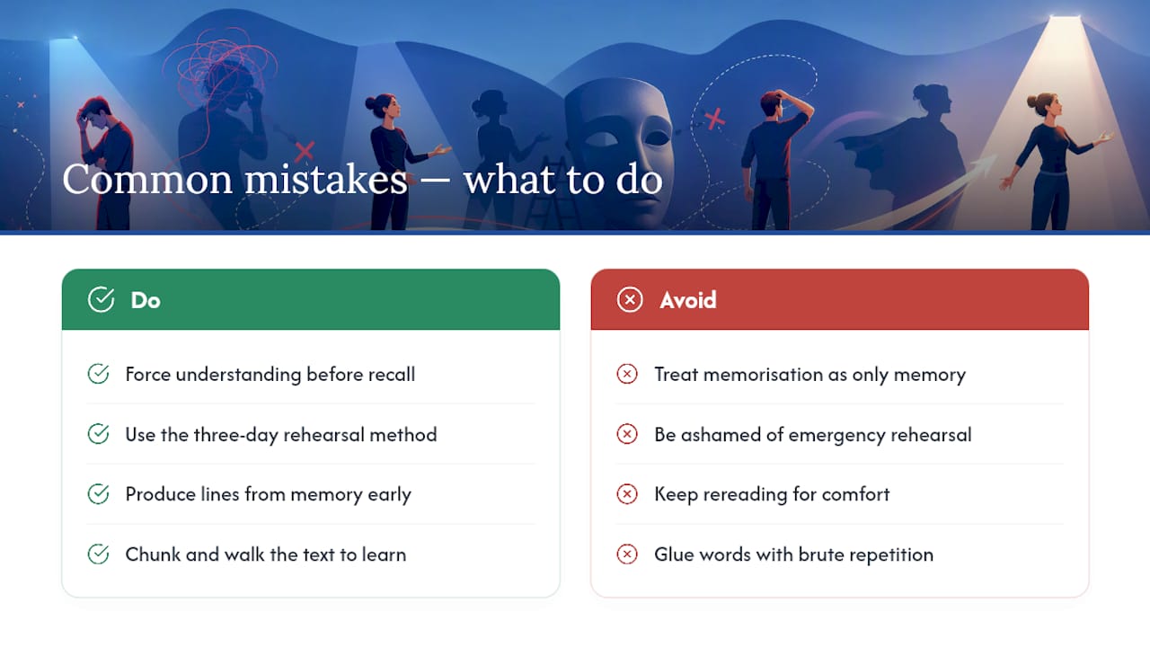 What people are getting wrong about learning lines — overview diagram
