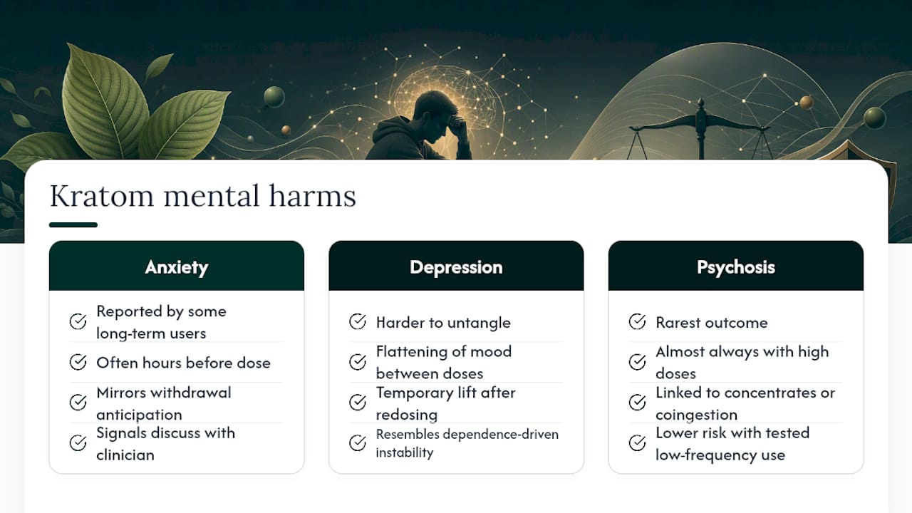 Mental Health Beyond Mood: Anxiety, Depression, and Psychosis — overview diagram