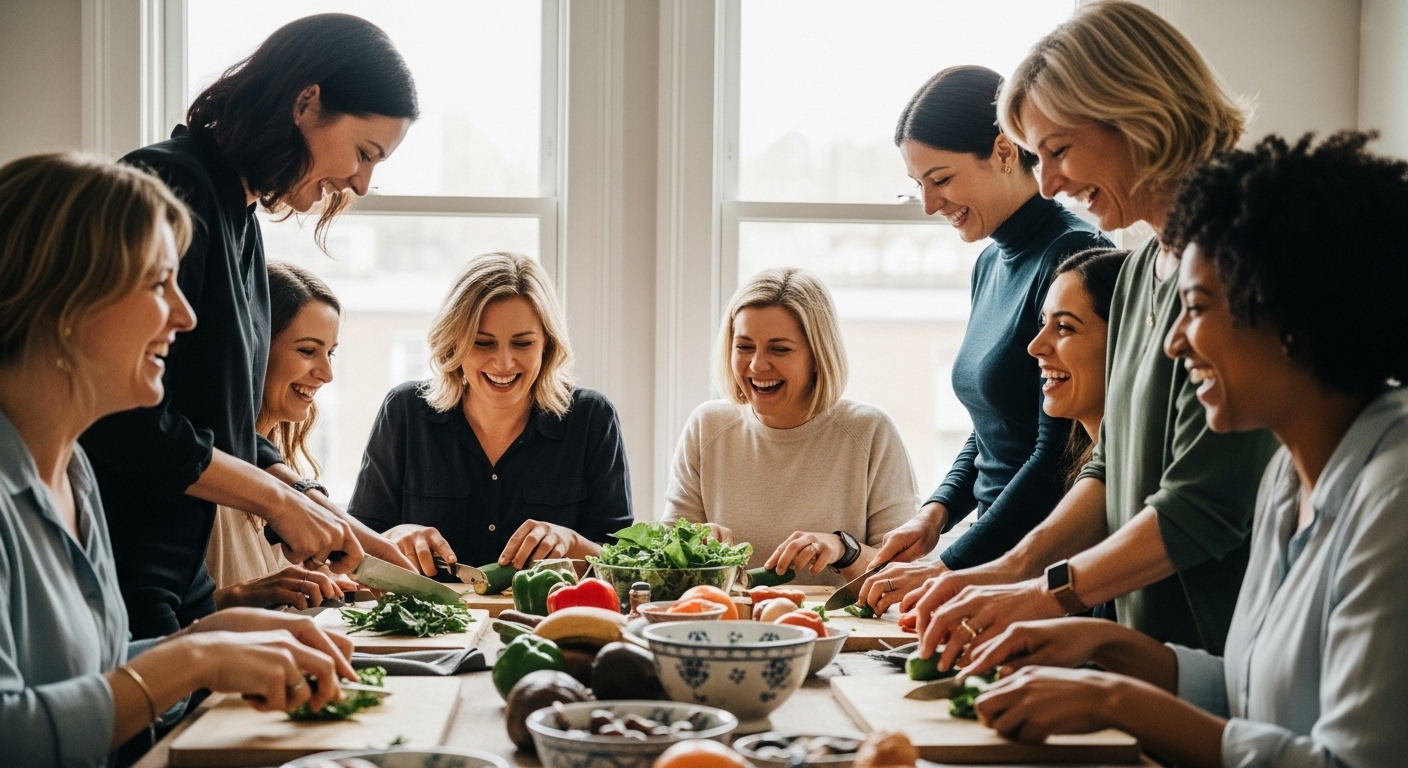 atelier cuisine EVJF bien-être