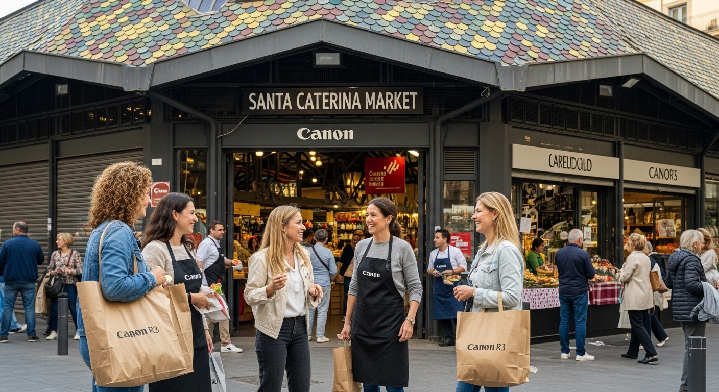 entrée marché santa caterina