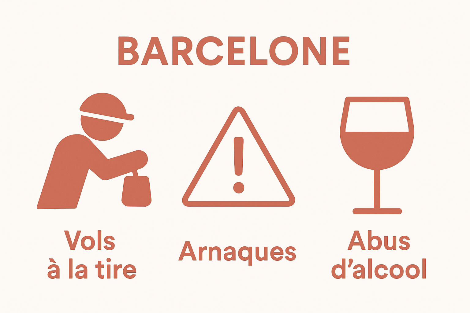 Infographic showing top 3 EVJF safety risks in Barcelona