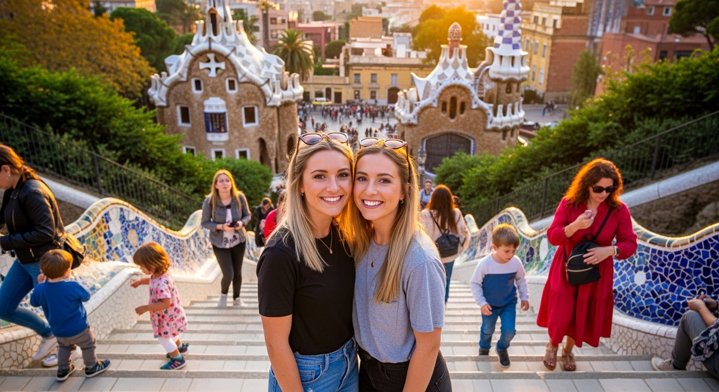 Parc Güell ambiance EVJF
