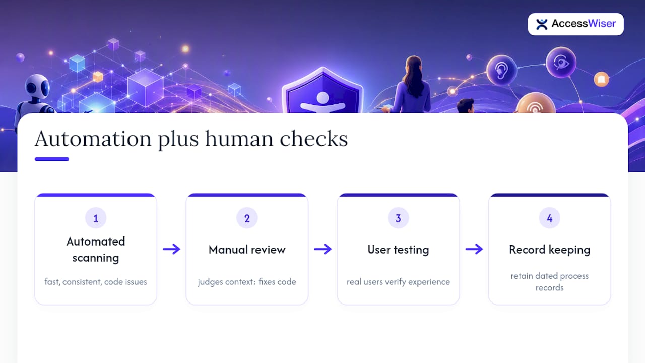 Why Automation Alone Never Finishes the Job — overview diagram