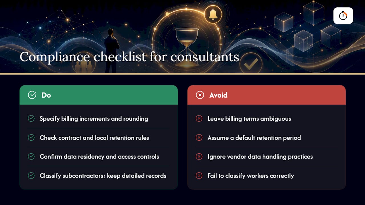 Compliance and Legal Considerations Consultants Can't Skip — overview diagram