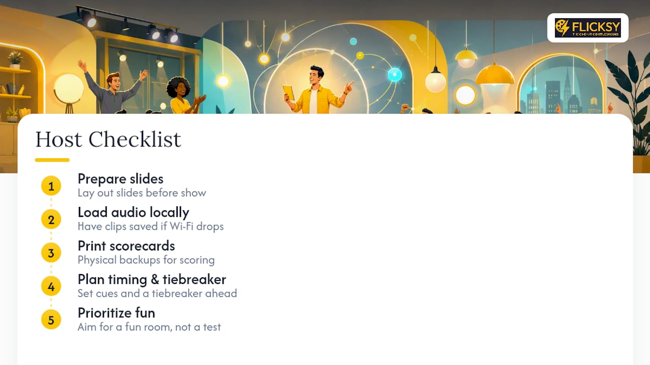 Host Checklist: Getting Ready for Trivia Night — overview diagram