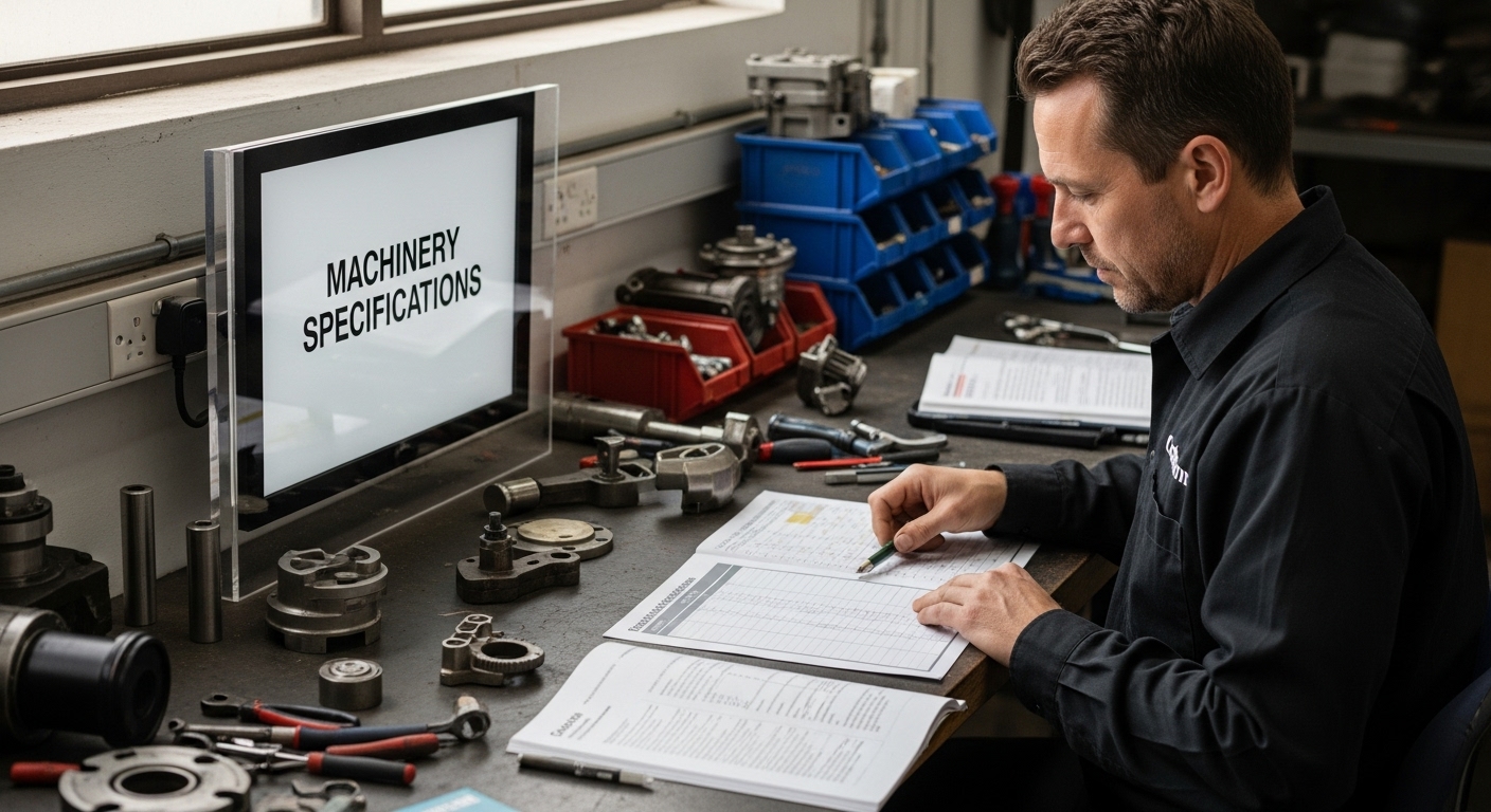 machinery specifications workshop