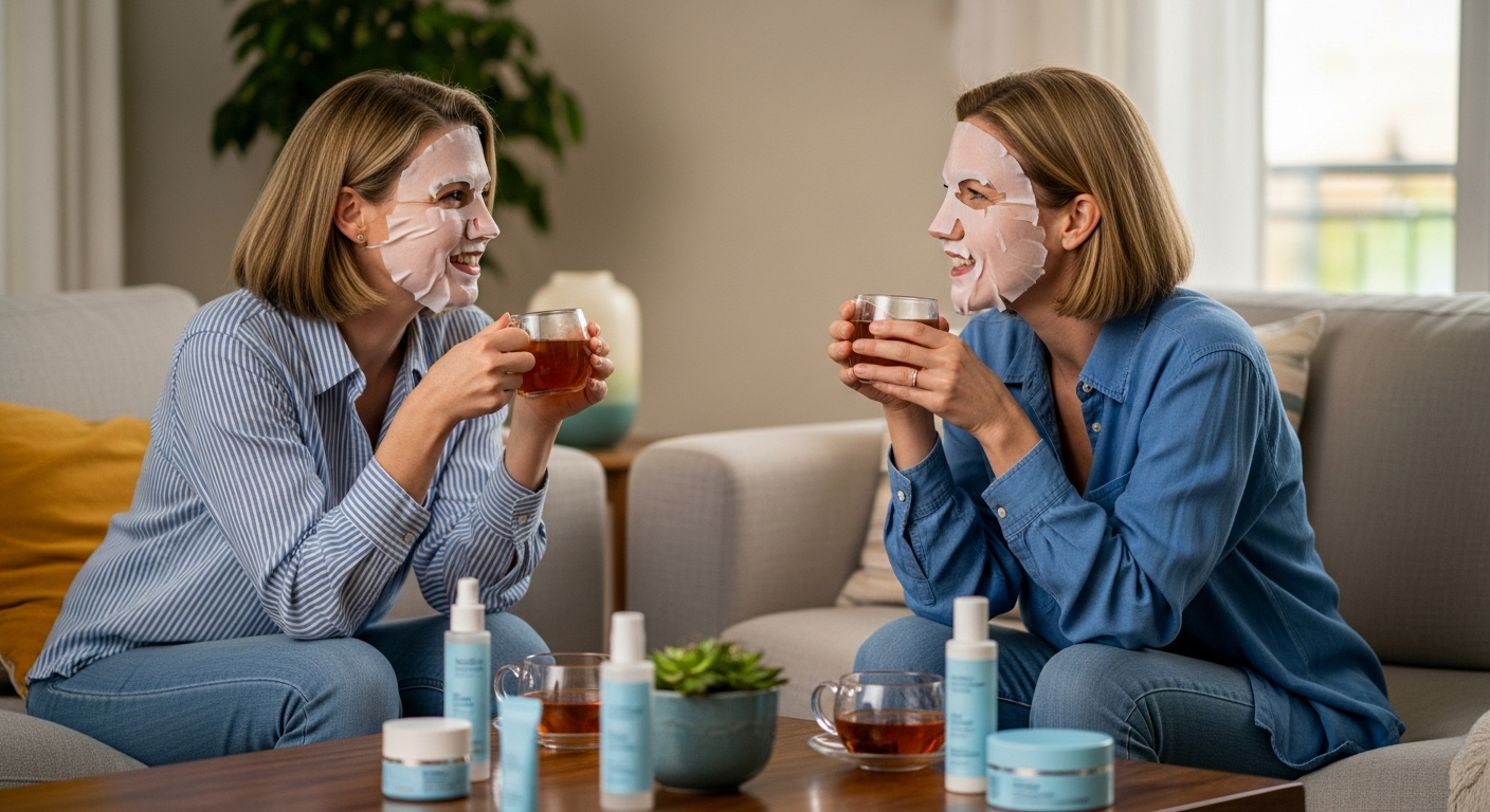 essence mask φίλες στο σπίτι