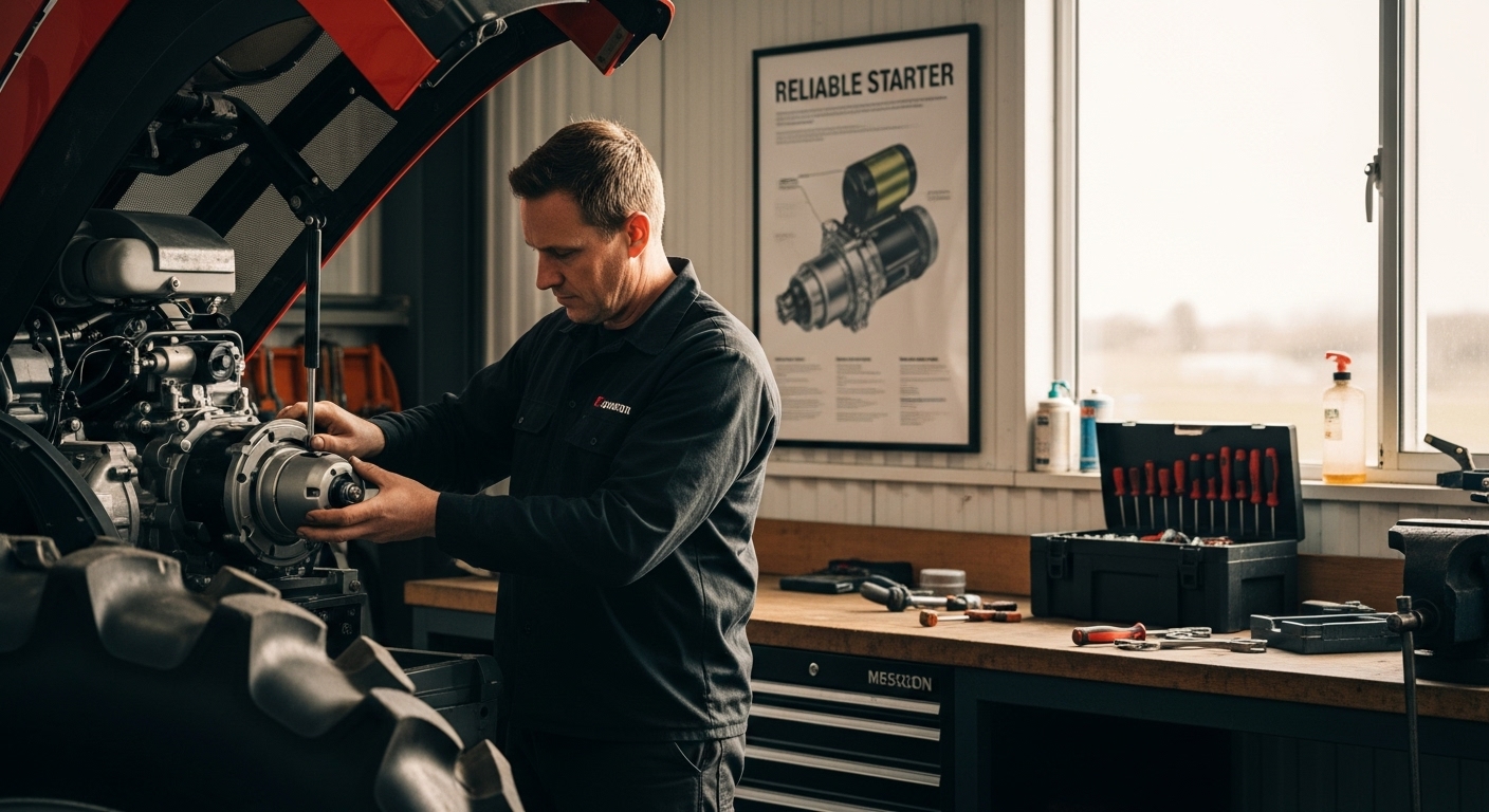 installing tractor starter